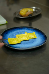 ravioli, the first step in making a delicious dish