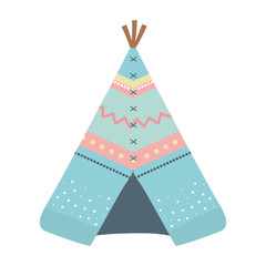 Isolated boho tent vector design vector illustration © Stockgiu