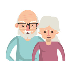 grandparents senior old people cartoon
