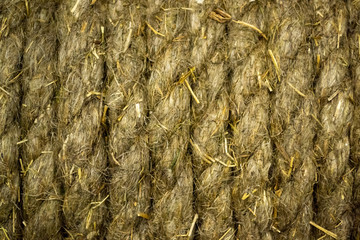 Brown rope texture background. Close-up view