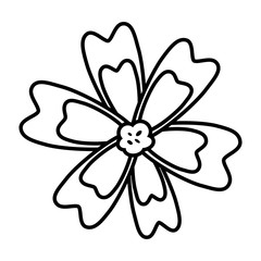 Fototapeta na wymiar Isolated flower ornament design vector illustration