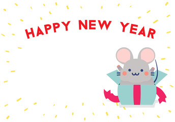 2020 Chinese zodiac year of rats background vector
