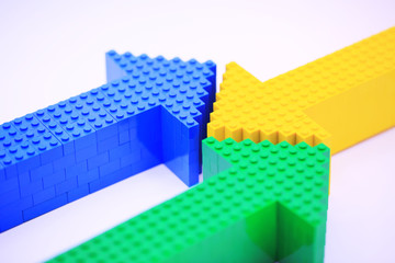 the indexing arrow chart with different color