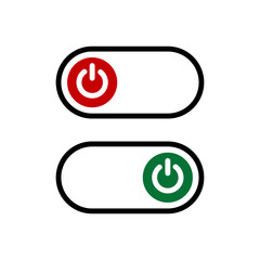 Power button swich turn on off icon vector symbol illustration