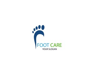 Foot Massage Logo Template Design Vector, Emblem, Design Concept, Creative Symbol, Icon