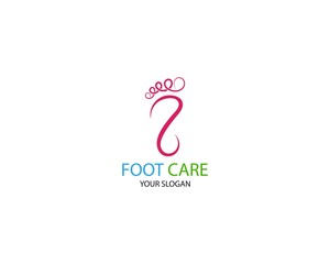 Foot Massage Logo Template Design Vector, Emblem, Design Concept, Creative Symbol, Icon