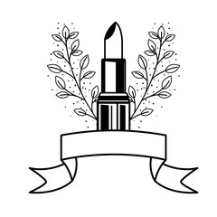 silhouette of lipsticks on white background