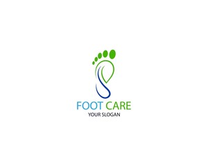 Foot Massage Logo Template Design Vector, Emblem, Design Concept, Creative Symbol, Icon