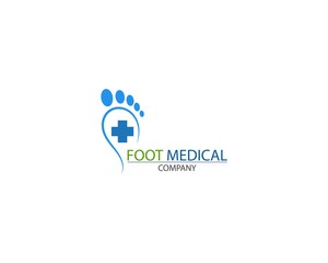 Foot Health medical Logo Template Design Vector creative icon