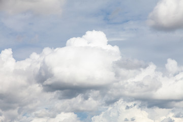 Obraz premium Blue sky background with clouds.