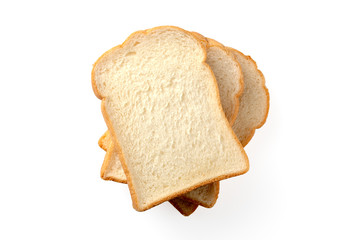 Bread isolated on white background
