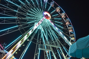 ferris wheel at night