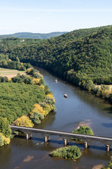 Obraz premium Bridge over the Dordogne River