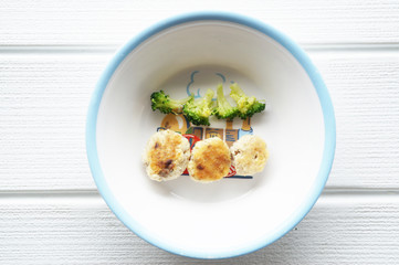 離乳食の豆腐ハンバーグ