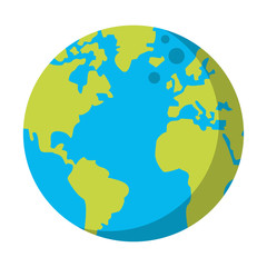 world map earth globe cartoon