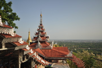  Buddhist temple in Mandalay in Myanmar Burma