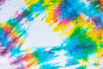 Photo sur Plexiglas Mélange de couleurs fond abstrait coloré de motif de teinture de cravate.