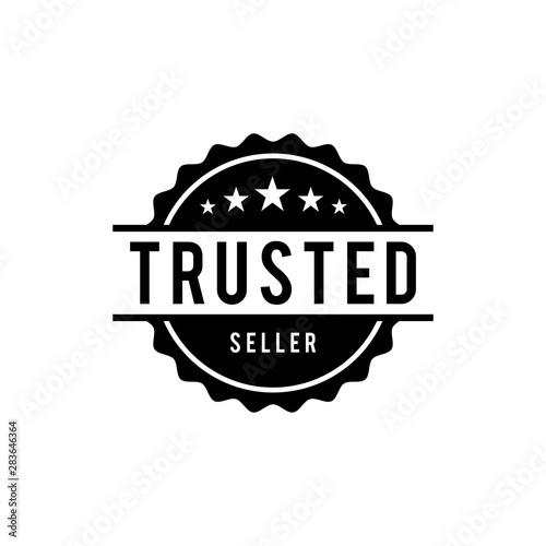 Trusted Seller Logo Design Template Wall Mural Wallpaper Murals Astart