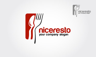 Nice Resto vector logo template. Good design , modern and high quality. This logo created in suitable for your cafe, product label, food resto, restaurant, clothing design and many more. 