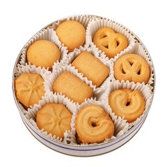 Cookies in round box