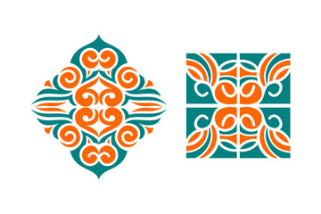 abstract background with floral elements