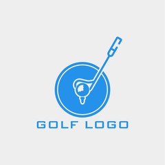 Golf flat Logo design. Editable EPS file. Vector illustration-01