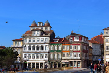 Fototapeta na wymiar Buildings in Guimaraes, Portugal