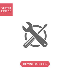 Icon tools on white