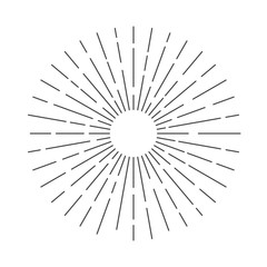 Obraz premium Sunburst Sun Ray Vector