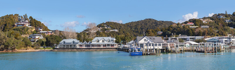 Fototapeta na wymiar Paihia waterfront panorama, New Zealand