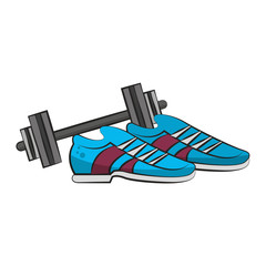 fitness sport heatlhy lifestyle cartoon
