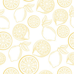 Lemon seamless pattern