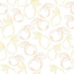 citrus seamless pattern