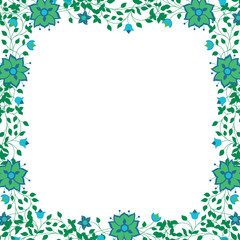 Obraz premium floral frame soft colors