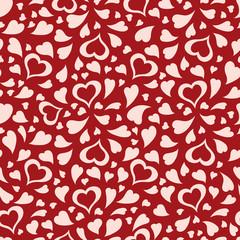 seamless pattern colorful hearts