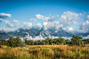 Cloud Covered Tetons