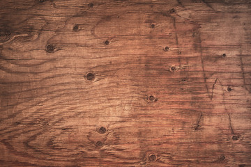 Fototapeta premium Old grunge dark textured wooden background,The surface of the old brown wood texture,top view brown wood paneling