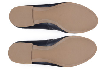 Bottom of shoes, isolated on white background.