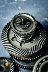 Gears from an old industrial machine