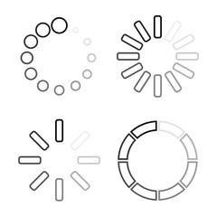 loading icons set. load icons in linear design. load. load icons. loading vector icons