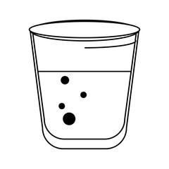 water liquid beverage drink cartoon in black and white