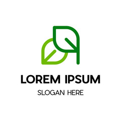 Green Leaf Icon Vector Illustrations, Abstract green leaf logo icon vector design. Landscape design, garden, Plant, nature and ecology vector logo.