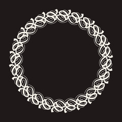 Vector graphic fashion symbol with place for text