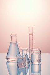 Lab theme. Science and medical background. Place for typohraphy
