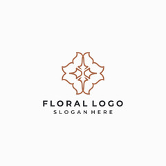 Elegant floral logo 