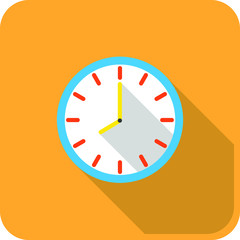 clock on a white background