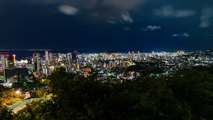 Fototapeta na wymiar ビーナスブリッジからの神戸夜景