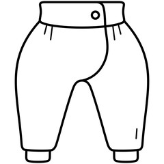 Baby panties icon in outline style