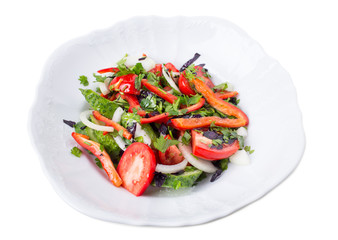 Fresh vegetable salad.