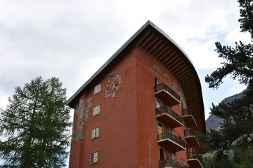 Südtirol, Martell, Matrtelltal, Lost Place, Hotel, Paradiso, Val Martello, Fenster, baufällig,...